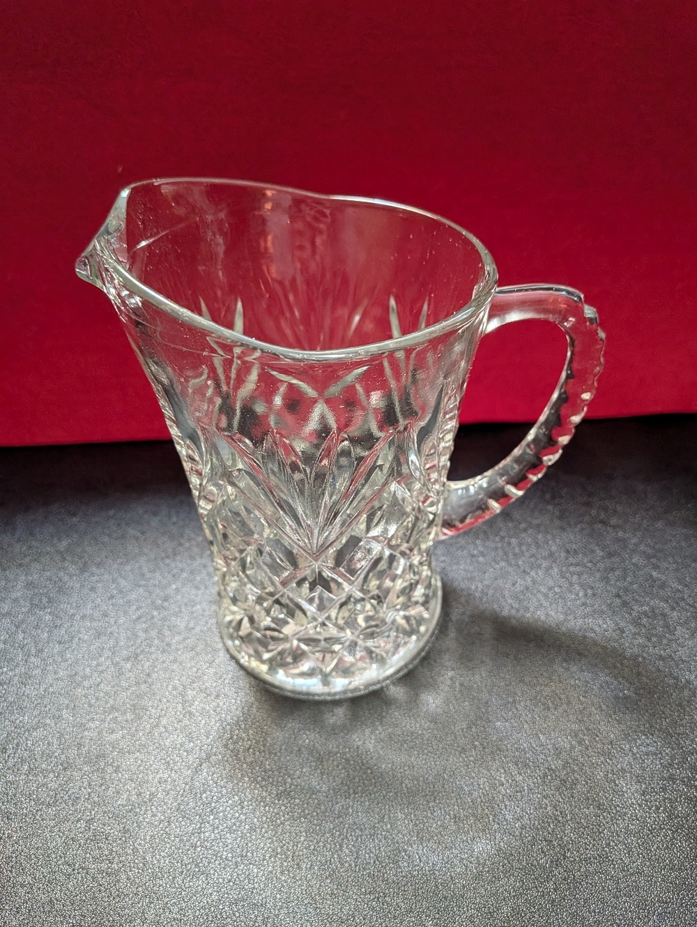 Vintage Anchor Hocking Pineapple Pattern Creamer